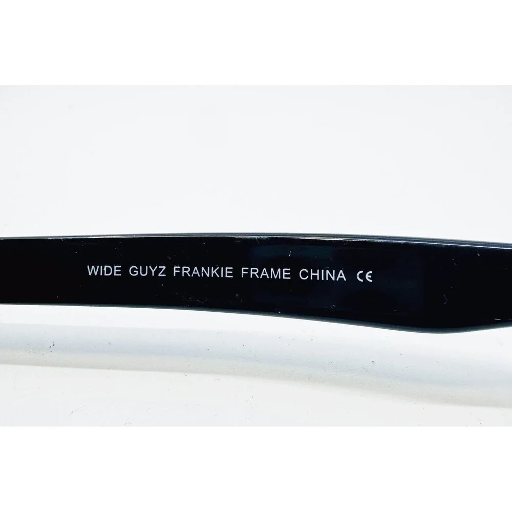 Wide Guyz Frankie Frame Sunglasses Mens Black Great Square Tinted Lens Large
